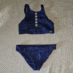 ROXY Navy Blue Junior's Bikini